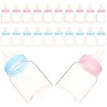 FOMIYES 24pcs Baby Bottles Mini Plastic Milk Bottle Adorable Baby Party Favor for Baby Shower Parties Games Decoration