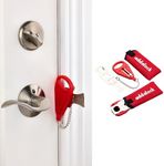 Addalock (Set of 2) Portable Door Lock, Travel Lock, AirBNB Lock, School Lockdown Lock