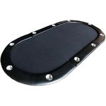 Casinokart Folding Poker Table Top – Oval 6 x 3 Ft | Portable Casino Gaming Table for 8 Players | Durable Felt Surface & Chip Holders | Foldable Design with Carry Bag (Black)
