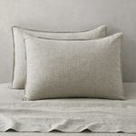 ATLINIA 100% Linen Pillowcases Set of 2, King Size 20'' x 36'' Pillow Case, Linen Pillow Sham