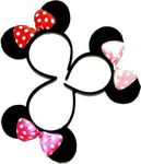 LYTIX 3PCS Minnie Mouse Ear Bows Headbands/Hairband Hair Band Accessories Minnie Hairband for Girls