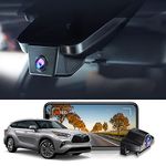 FITCAMX 4K Dual Dash Cam Suitable for Toyota Highlander 2020-2024 LE Limited L XLE XSE Platinum, OEM Look, Front 2160P+Rear 1080P HD Video WiFi, 2 Way Loop Recording G-Sensor, Easy to Use, 128GB Card