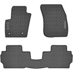 Floor Mat for Ford Fusion 2013 2014 2015 2016 2017 2018 2019 2020 Heavy Duty Rubber Front+Rear Car Liner Carpet All Weather Custom Fit Waterproof Odorless (Black 3PCS)