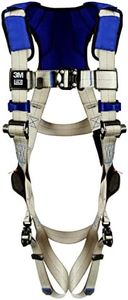 3M DBI-SALA ExoFit X100 Comfort Vest Safety Harness Fall Protection, OSHA, ANSI, General Purpose, 1 D-Ring Connection, Quick Connect Leg and Chest Buckles, Zinc Plated Steel, 1401022, Large