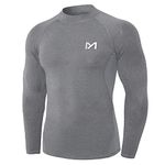 MEETYOO Mens Men’s Compression Base Layer, Hemp Gray, XXL UK