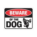 Clickforsign Beware of Dog Sign for Walls, Doors and Gates (Reflective)