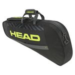 HEAD Base racket bag, Black/Yellow, Small