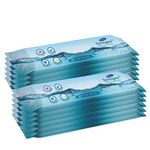 Dignity Spongee Soft Body Cleansing Wet Wipes for Adult, 240x300 mm, 10 Wipes/Pack (Pack of 12), 120 Wipes