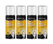 Insect Fogger for Fleas Bed Bug, Flies, Moths Bomb Fogger kill all One shot insects killer aerosol Insecto Pro Formula 150ml (Pack of 4)