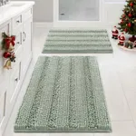 H.VERSAILTEX Sage Bathroom Rugs, Ba