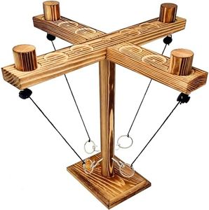 Mohjeke Ring toss Game for Adults,outdoorhook and Ring Game. Suitable for Date Party,Camping,indoorhooks Games. (Yellow)