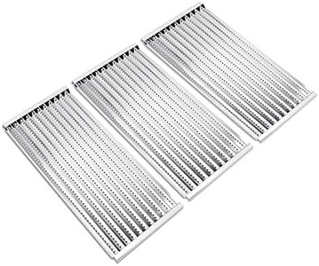 Criditpid Grill Emitter Plates for Charbroil Commercial Tru-Infrared 463241314 463268008 463241313 463241013 463243812 463257010, 3-Pack Stainless Steel Cooking Grates.