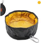 LumoLeaf Collapsible Travel Dog Bowl, Portable Large Dog Feeding Bowl for Pet Dog Cat, Lightweight,Sturdy, Dog Food Water Drinking Bowl with Carabiner for Traveling Hiking Activity (Single (2L))