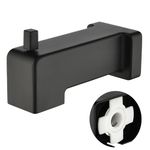 Kedra Slip On Diverter Tub Spout, 5.9 Inch Replacement Bathtub Spout, Matte Black (for 1/2" Copper Water Tube)