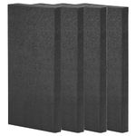 Acoustika® Soundproofing Acoustic Panels | 4x2 Feet 3" Thick | Rockwool ProRox SL 950 NRC=1 [SET OF 4] (Black)