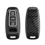 kwmobile Key Cover Compatible with Audi A6 A7 A8 Q7 Q8 - Carbon