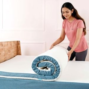 UrbanBed HyperSoft Foam Single Size Bed Mattress Topper 75x35-2" Thick Mattress Padding for Back & Neck Support with UltraFresh Cover | Soft & Bouncy | Mattress Toppers with 5 Year Warranty - White