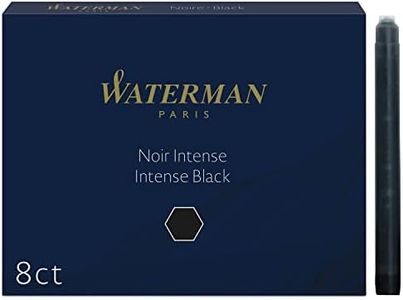 Waterman S0110850 Cartridges Standard Long 8pk - Black