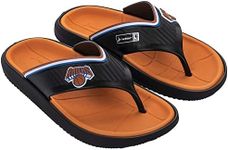 Rider Block NBA Athletic Flip-Flops for Men, NY Knicks, 10