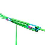 SPIDER SLACKLINES Longline Slackline Kit - Primitive Light 25m – Complete set for walking line with carabiners, tensioning slings, rings, and carry bag. Ideal for outdoor sports and fitness
