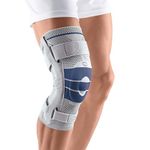 Bauerfeind - GenuTrain S - Hinged Knee Brace Support - Advanced Stability of The Knee Joint - Left Knee - Size 3 - Color Titanium