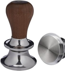 Teyearlife 54mm Tamper Replacement for Breville tamper Adjustable Depth The espresso tamper made of Stainless Steel and Solid wood it's a good Coffee Tamper for Home espresso barista(53.3mm)