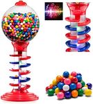 Big Light and Sound Spiral Gumball Bank - 21" - Gumballs Included - Kids Twirling Style Candy Dispenser - Birthday Parties, Novelties, Party Favors and Supplies