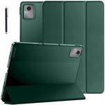 Robustrion Cover for Lenovo Tab M11 Cover Case, Flip Cover with Translucent Back for Lenovo Tab M11 Tablet 11 inch [ Auto Sleep Wake Support] - Dark Green