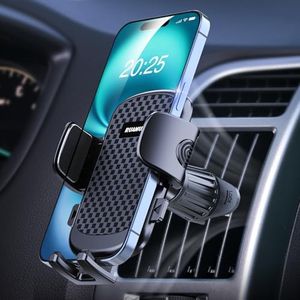 [2025 NEW] Car Phone Holder for Horizontal/Vertical Vent[Upgraded Metal Hook Clip & Wider Clamp & Fit Thick Case]Universal Mobile Phone Car Mount Stand Cradle for iPhone 16 Pro Max 15 14 13 12 Samsung
