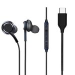 In-Ear TYPE-C PORT Headphone For vivo iQOO Neo6 , vivo iQOO Neo 6 In- Ear Headphone | Earphones | Headphone| Handsfree | Headset | Calling Function | Earbuds | Microphone| Bass Bost Sound | Flat Wired Earphone| Type C Earphones for Rich Bass and Noise Cancellation, Unique Sports Earphone with USB Type C Port - (JC 3, Black/White)