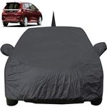 Jazz Dustproof Car Cover with Mirror & Antenna Pockets, Grey Color, Taffeta Polyster,Triple Stitched, Compatible with Honda Jazz Car Cover (2015 to 2024), Jazz Car Accessories