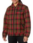 Pendleton Men's Mt Hood Standard Jacket, Red/Olive Plaid, XL