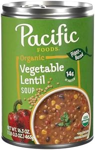 Pacific Foods Organic Vegetable Lentil Soup, Plant Based, 16.3 oz Can