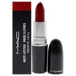 MAC Matte Lipstick - 612 Russian Red For Women 0.1 oz Lipstick