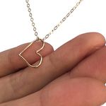 Heart Pendant Necklace for Women, B