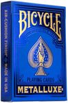 Bicycle Metalluxe Blue Playing Card
