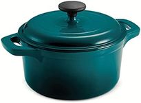 Tramontina 3.5-Quart Enameled Cast-Iron Round Dutch Oven, Teal