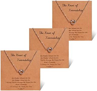 YELUWA 3 Pz Migliore Amico Collane Di Amicizia Per Sempre Nodo Infinito Collane Amicizia Gioielli Distanza Corrispondente Damigella D'onore Donne Ragazza Sorelle Matrimonio Damigella D'onore Proposta