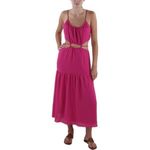 BCBGeneration Women's Scoop Neck Gathered Skirt Spaghetti Maxi Dress, Violet, XL