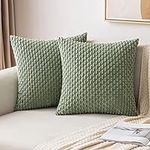 MIULEE Throw Pillow Covers Soft Cor