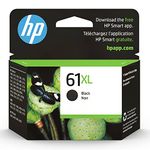 Original HP 61XL Black High-yield Ink | Works with DeskJet 1000, 1010, 1050, 1510, 2050, 2510, 2540, 3000, 3050, 3510; ENVY 4500, 5530; OfficeJet 2620, 4630 Series | Eligible for Instant Ink | CH563WN