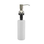 Sink Soap Dispenser, 304 Brushed Stainless Steel Large Capacity 17 OZ Bottle Built in Pump Dispenser