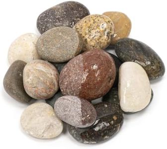 43lbs Natural River Rocks, 1''-2'' Decorative Stones, Aquarium Pebbles