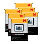 Kodak 270 GSM 4R (4x6) Glossy Photo Paper – Waterproof, Pack of 6 x 100 sheets, Compatible with all Inkjet Printers