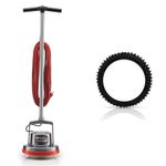 Oreck Commercial 550MC Orbiter Floor Machine, 13-Inch Cleaning Path, 50-Feet Cord & Commercial 237.049 Nylon Carpet Shampoo Brush