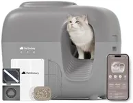 PetSnowy (2024 Premium Version with Mini Mesh) Snow+ Automatic Cat Litter Box Self Cleaning Litter Box - Zero Smell, Minimal Tracking, Effortless Setup & Cleanup with 7-Stage Safety Protection