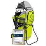 DROMADER Baby Carrier Backpack - Toddler Hiking Backpack with Sun Canopy, Rain Cover, Insulated Pouch, Changing Mat & One-Hand Foldable Frame – Green