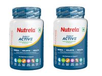 NUTRELA Daily Active - Patanjali Multivitamin capsules for Men & Women with essential amino acids, natural herbs and biofermented vitamins, minerals- (Pack of 2)