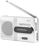 Portable Shortwave Radios, BC-R21 Universal Portable AM/FM Mini Radio Stereo Speakers Receiver Music Player, with Built-in Speaker and Telescopic Antenna