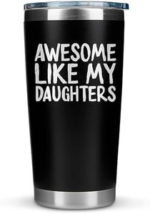 KLUBI Awesome Like My Daughters Mug Cool Dad Gifts From Daughter Dad Tumblers 20oz Dad Cups Cool Gifts for Dad Birthday Gifts for Dad From Daughter Girl Dad Mug Birthday Presents for Dad Papa Gifts